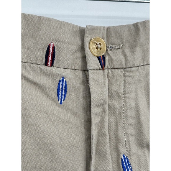Tommy Hilfiger Mens 38 Tan All Over Surfboard Print Casual‎ Shorts (C6) - Picture 3 of 8